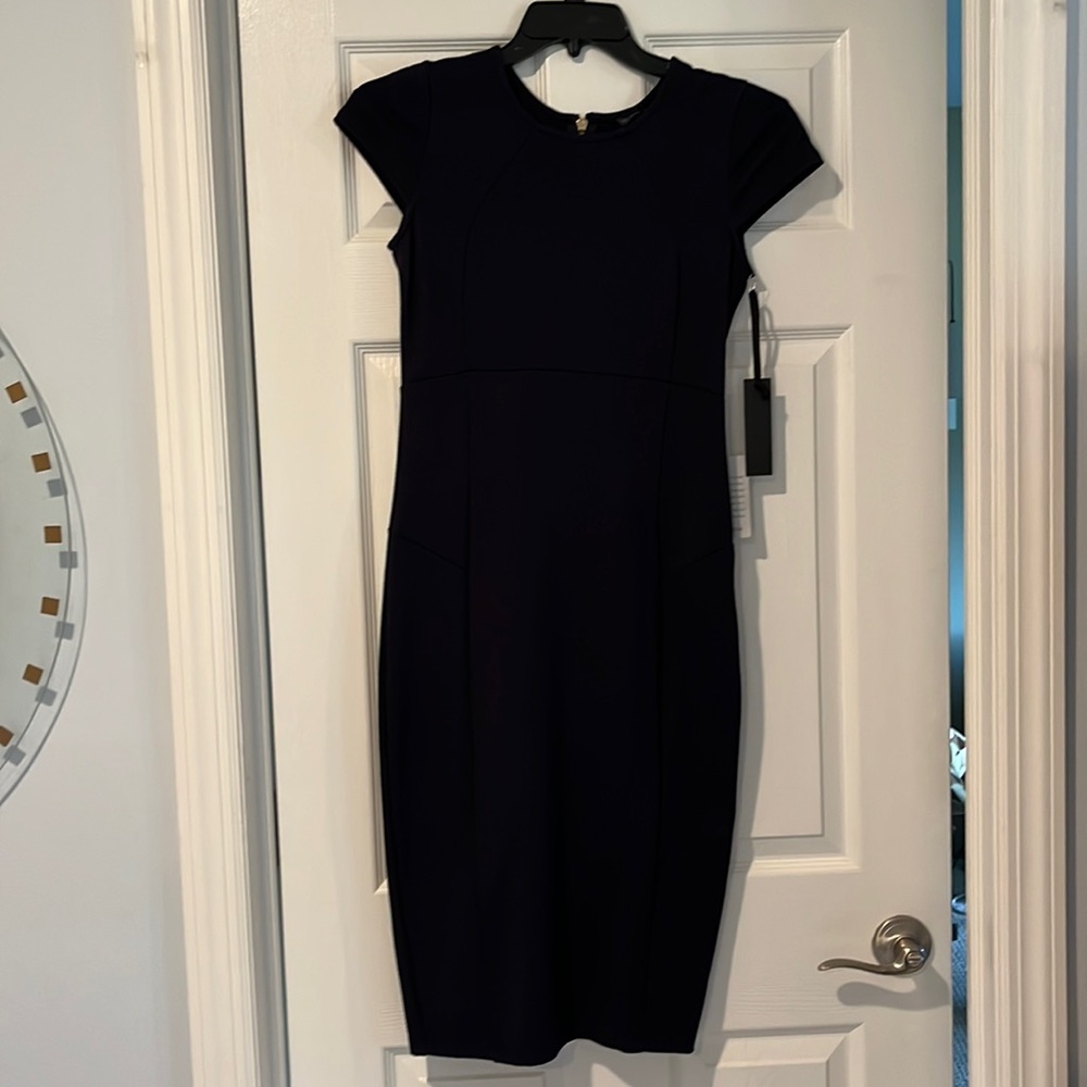 NWT Size Small Black Felicity & Coco Mid Calf Zipper Dress Never Worn!